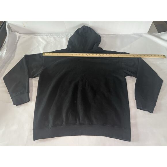 ARIAT Mens Sweatshirt Large Black Hoodie REAL Mexico Logo Graphic Drawstring - Picture 7 of 7